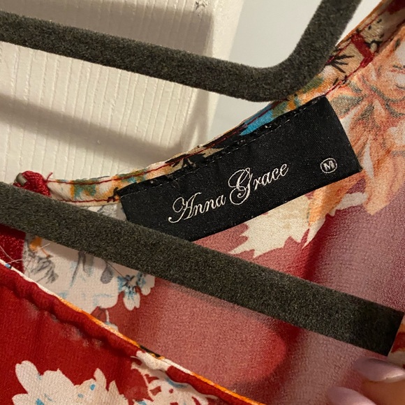 Lizard Thicket red floral shirt - Picture 3 of 3